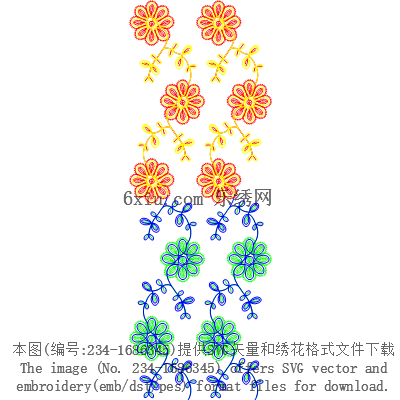svg矢量绣花图下载
