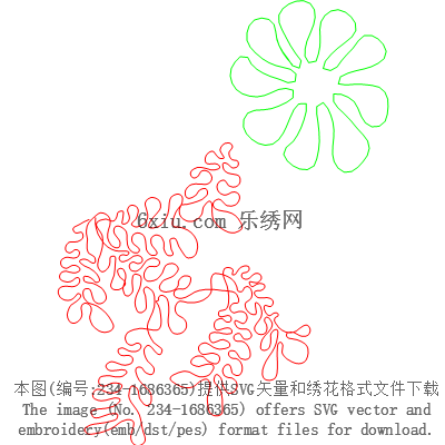 svg矢量绣花图下载