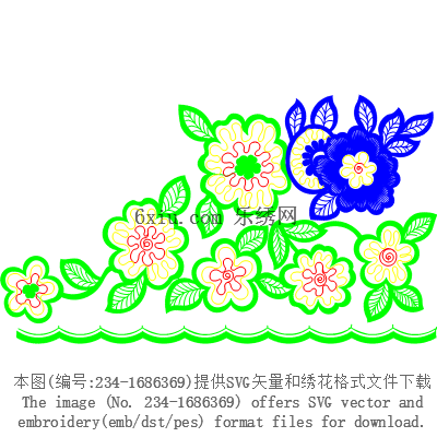 svg矢量绣花图下载