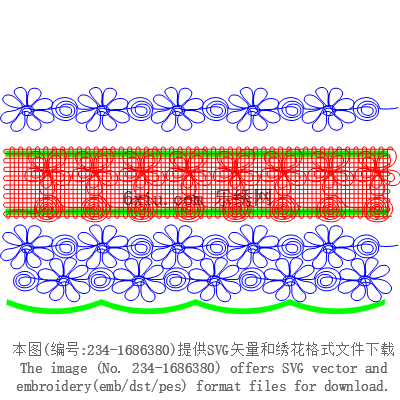svg矢量绣花图下载