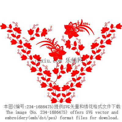 svg矢量绣花图下载