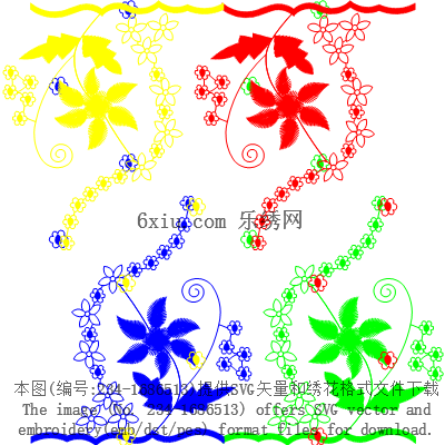 svg矢量绣花图下载