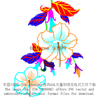 svg矢量绣花图下载