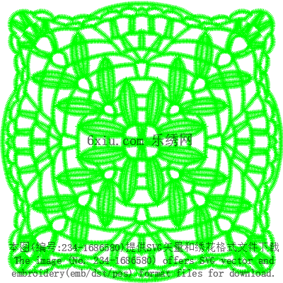 svg矢量绣花图下载