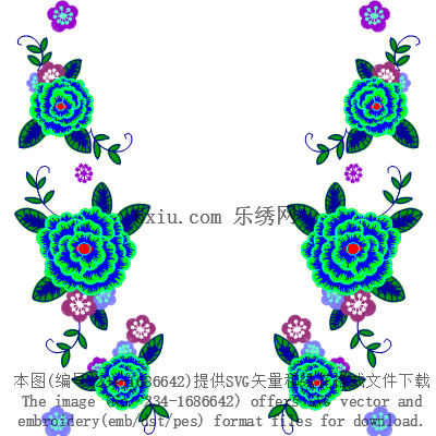 svg矢量绣花图下载