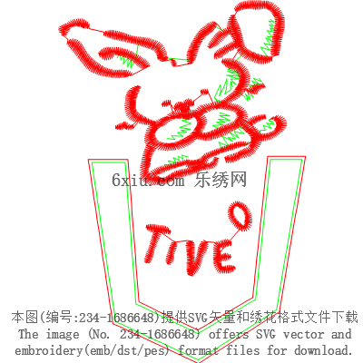 svg矢量绣花图下载