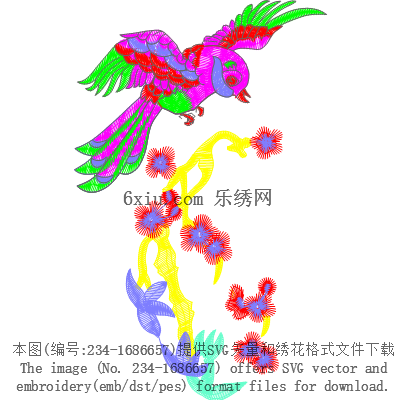 svg矢量绣花图下载