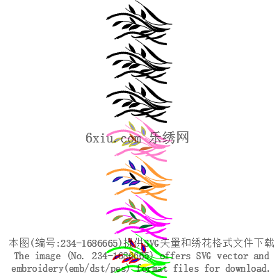 svg矢量绣花图下载