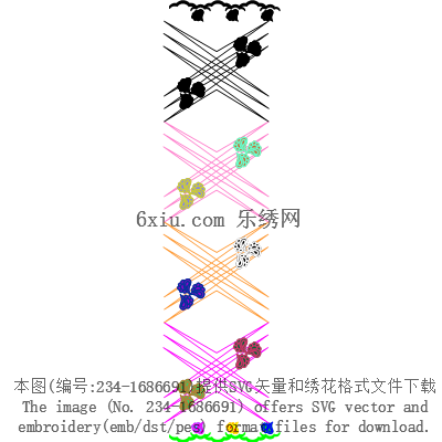 svg矢量绣花图下载