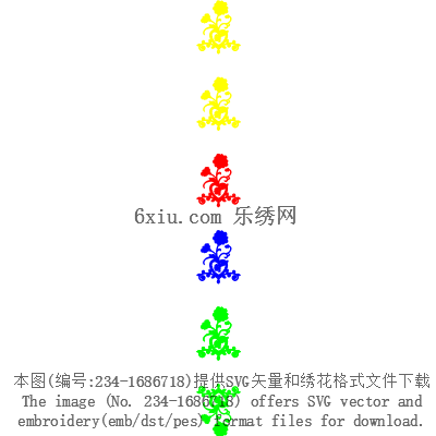 svg矢量绣花图下载