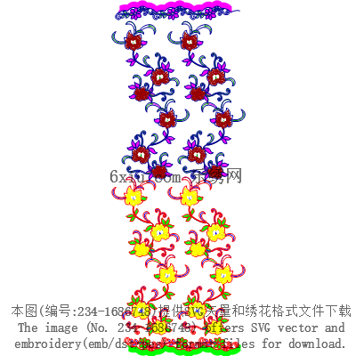svg矢量绣花图下载