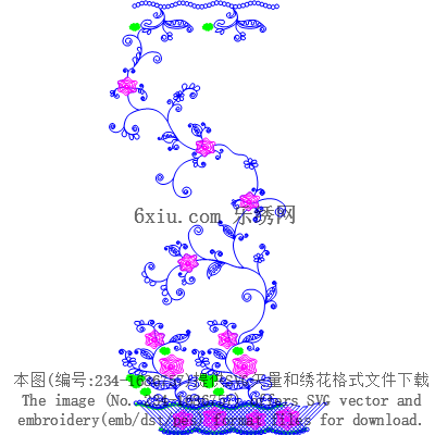 svg矢量绣花图下载