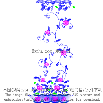 svg矢量绣花图下载