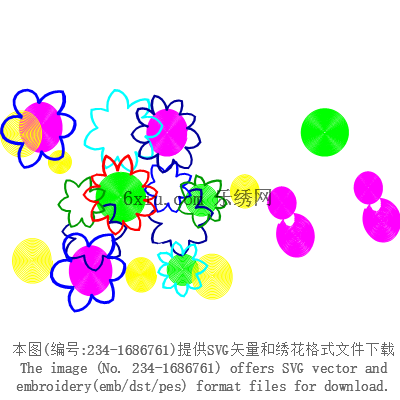 svg矢量绣花图下载