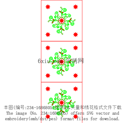 svg矢量绣花图下载
