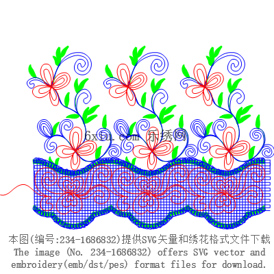 svg矢量绣花图下载