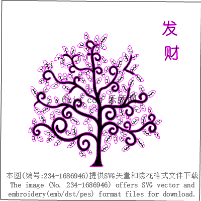 svg矢量绣花图下载