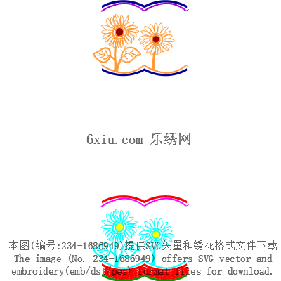 svg矢量绣花图下载