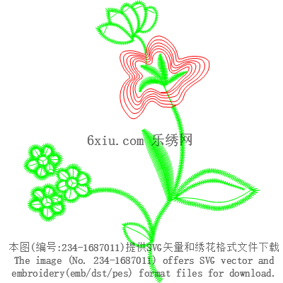 svg矢量绣花图下载