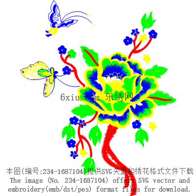 svg矢量绣花图下载