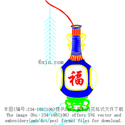 svg矢量绣花图下载