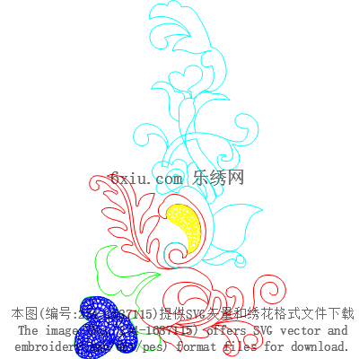 svg矢量绣花图下载