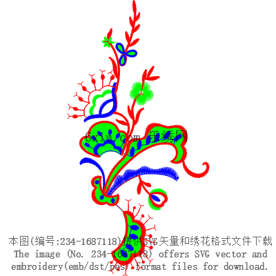 svg矢量绣花图下载