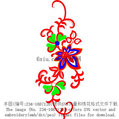 svg矢量绣花图下载