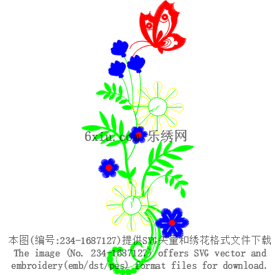 svg矢量绣花图下载