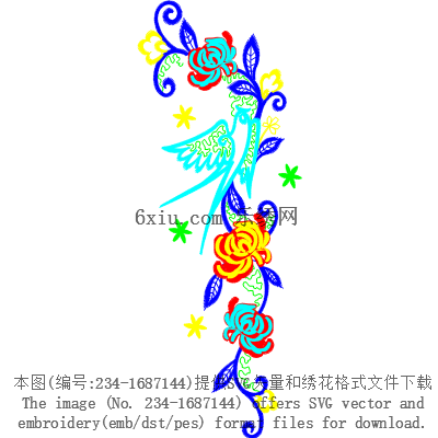 svg矢量绣花图下载