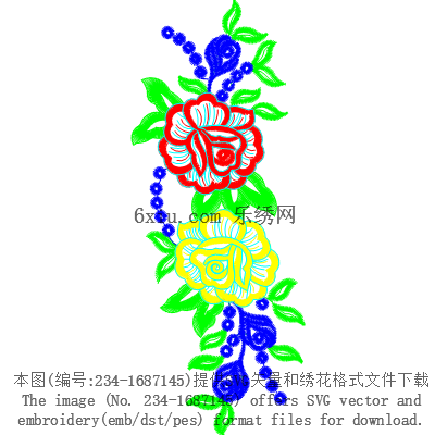 svg矢量绣花图下载
