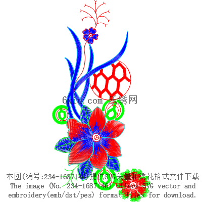 svg矢量绣花图下载
