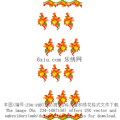 svg矢量绣花图下载