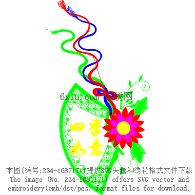 svg矢量绣花图下载