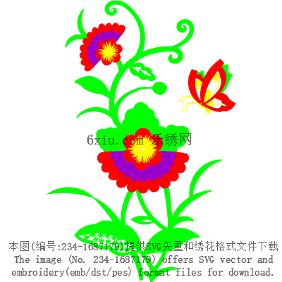 svg矢量绣花图下载