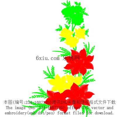 svg矢量绣花图下载