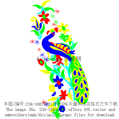 svg矢量绣花图下载