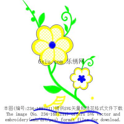svg矢量绣花图下载