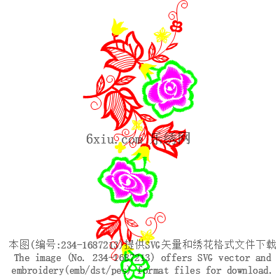 svg矢量绣花图下载