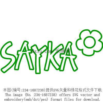 svg矢量绣花图下载
