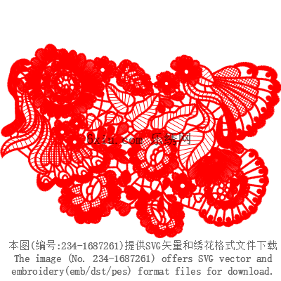 svg矢量绣花图下载