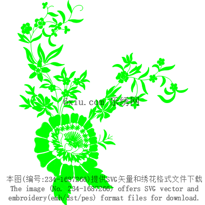 svg矢量绣花图下载