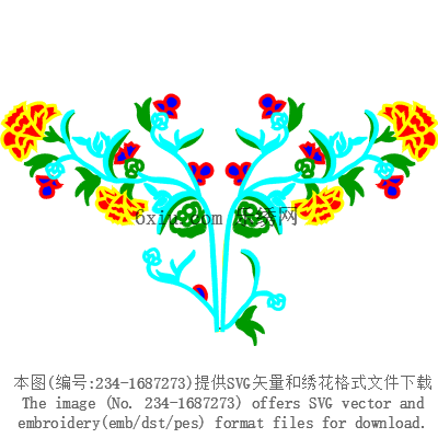 svg矢量绣花图下载