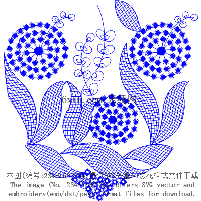 svg矢量绣花图下载