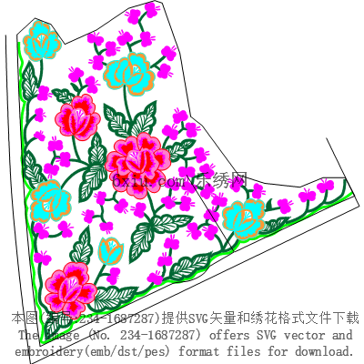 svg矢量绣花图下载