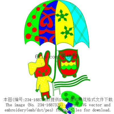 svg矢量绣花图下载
