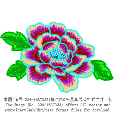 svg矢量绣花图下载