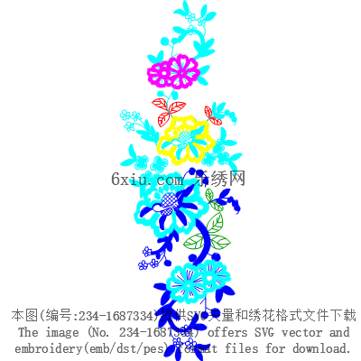 svg矢量绣花图下载