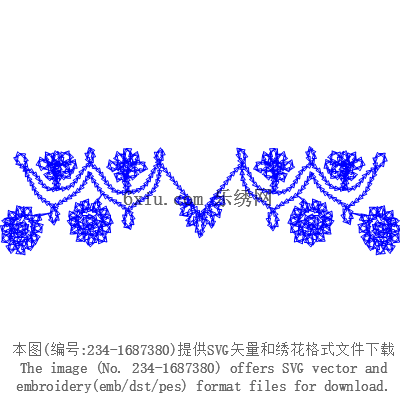svg矢量绣花图下载