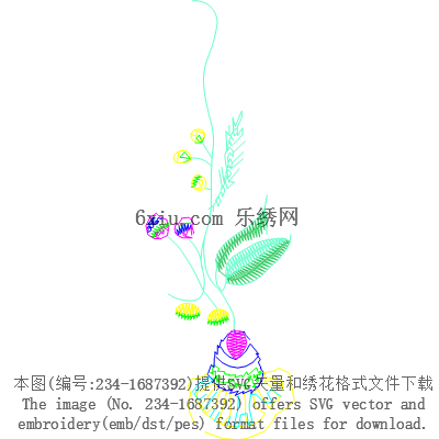 svg矢量绣花图下载